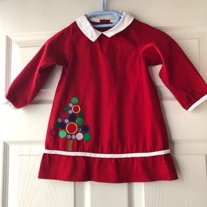 white christmas dresses Pique Knit Dress With Tulip by Florence Eiseman